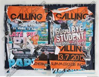 Photo Texture of Posters and Stickers 0002